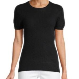Saks Fifth Avenue Cashmere Crewneck Short-Sleeve Sweater